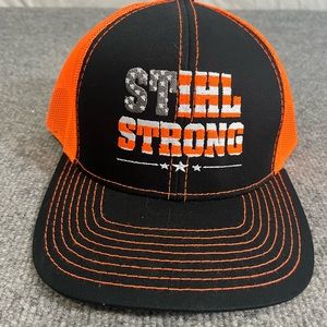 Stihl Chainsaw Stihl Strong Orange/ Black Baseball Cap New